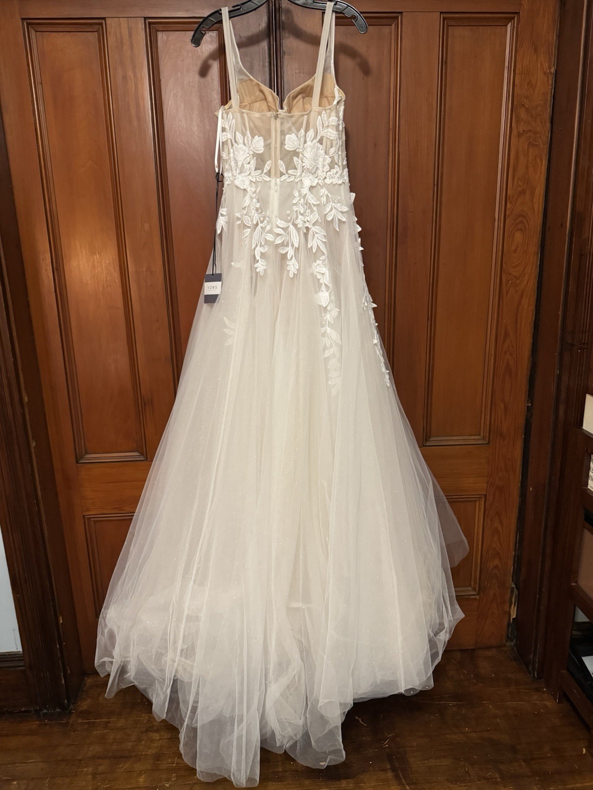 Muse by Berta MELODY 24-39 Glitter Tulle A-Line Wedding Dress Sample Size 4 NWT image 9