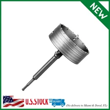 Concrete Hole Saw Kits 6"（150mm）Tungsten Steel Wall Hole Cutter Drill Bit Sets w