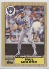 1987 Topps Paul Molitor (Line Between 1984 and 1985 in Stats) #741 HOF 2k3