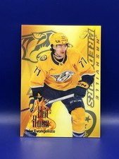 LUKE EVANGELISTA 2025-26 UD Flair Hot Hues #16OF32 Nashville Predators
