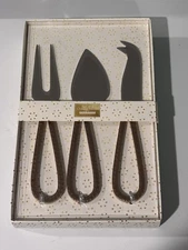 Fackelmann Metal Cheese Knives Set Of 3 - Charcuterie Wine Party Holiday Gift