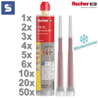 fischer FIS VL 300 T HIGH SPEED Montagemörtel -  Wintermörtel | 1 - 50 Stk