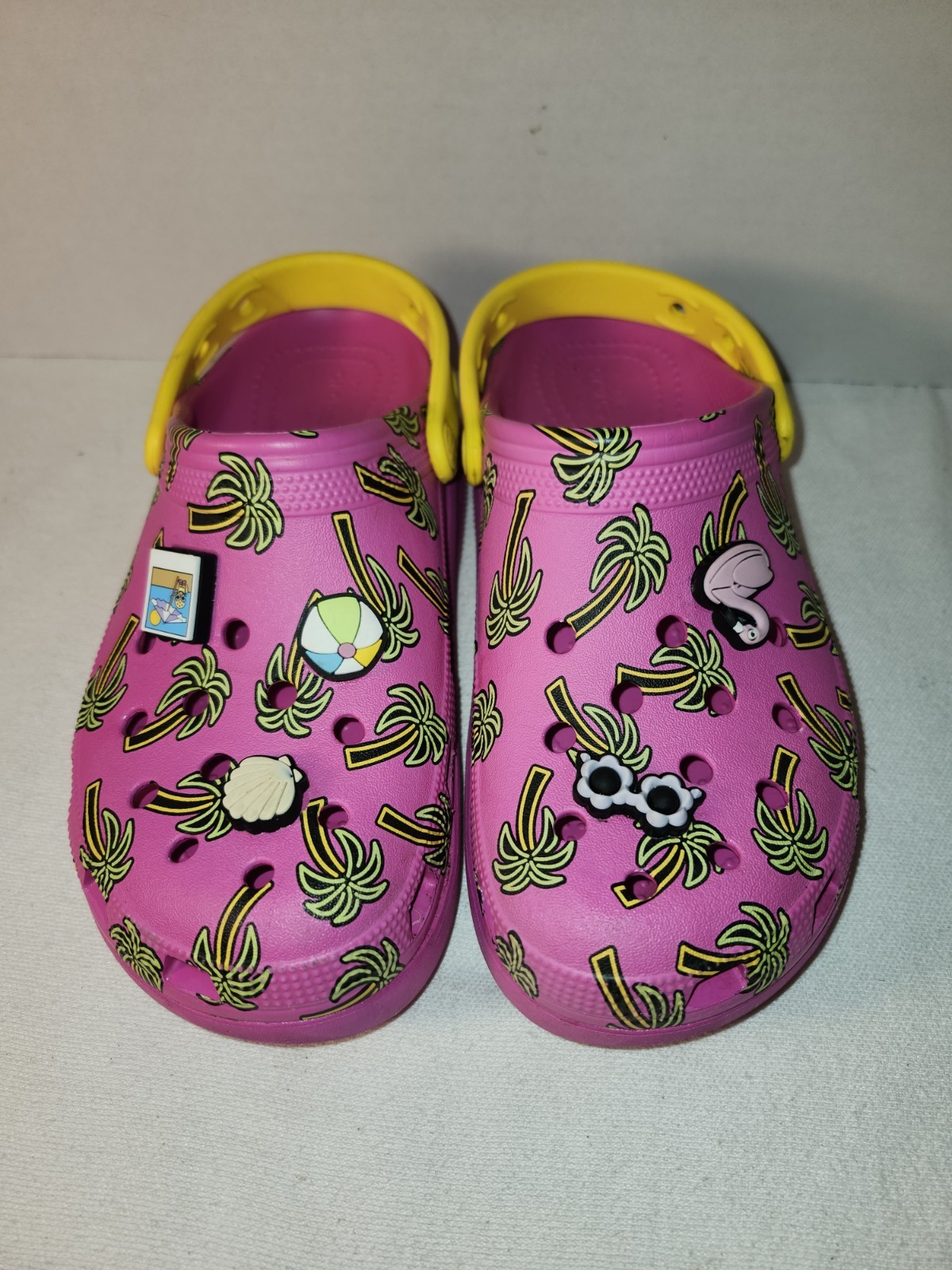 CROCS Cutie Crush Spring Break ClogK Pink Beach Junior Girls Size J 5
