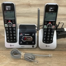 AT T TWO Handset Cordless Answering System with Caller Announce  Caller ID 1