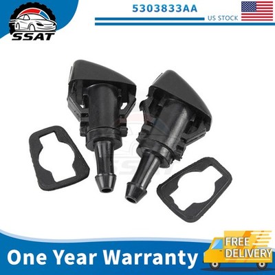 2PCS Windshield Washer Nozzle For Dodge Charger 2006 2007 2008 2009 2010 2011