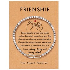 Friendship Bracelets, Birthday Gifts for Women Bestie Friend Gifts for Women Fri