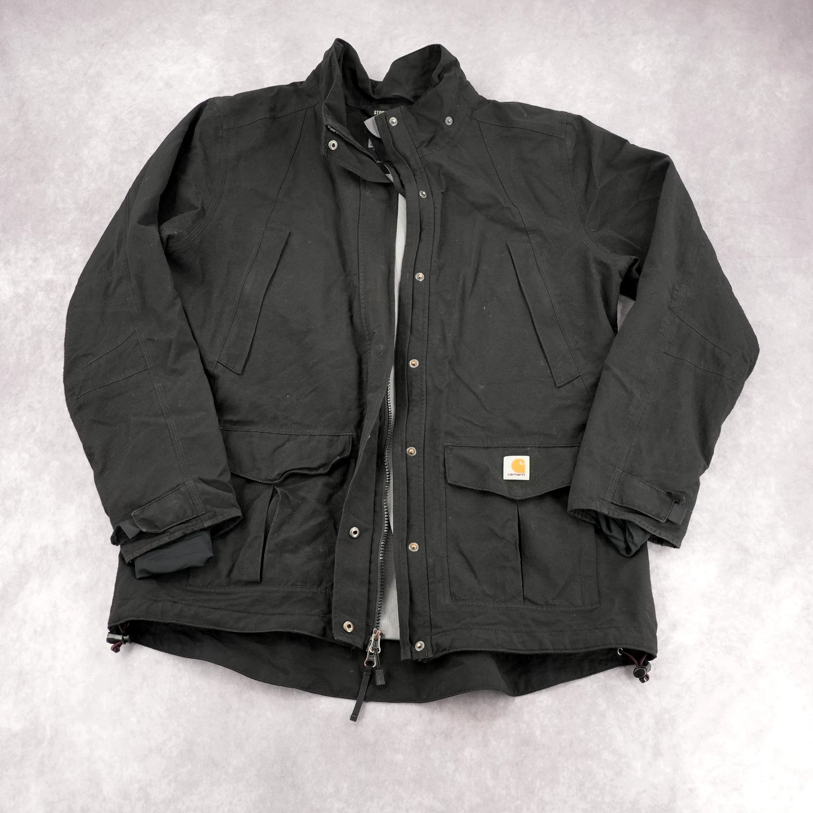 Carhartt Women's Storm Defender Relaxed Fit Shoreline Jacket Black Size L