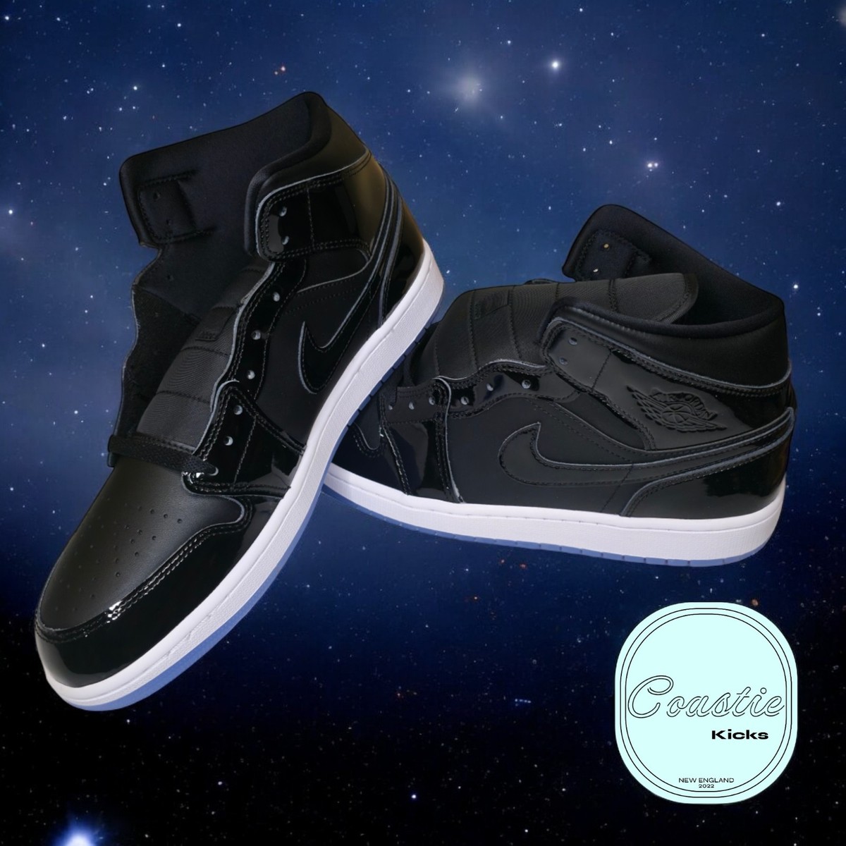 Nike Air Jordan 1 Mid Space Jamブラック/パープ Jordan 1 Mid SE Space Jam Men's - DV1308-004 - US
