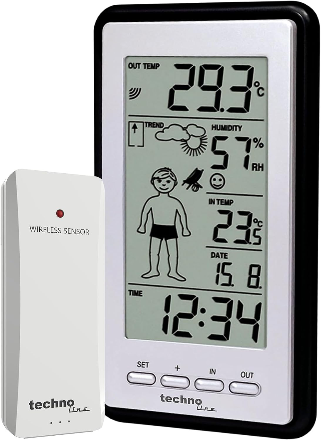 Technoline WS 9632 Grigia: Design Elegante e Previsioni Meteo Digitali