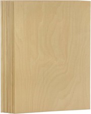Unfinished Wood Pieces,12 Pcs Basswood Sheets 1/16,Thin Plywood Wood Sheets f...