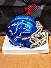 TJ Hockenson Signed Lions Flash Mini Helmet