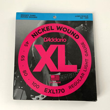 D'Addario. Nickel Wound EXL170. XL Electric Bass Guitar Strings 45-100