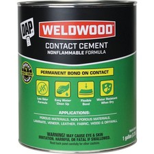 DAP Weldwood Gal. Nonflammable Contact Cement 7079825336 DAP Weldwood 7079825336