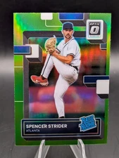 2022 Donruss Optic #76 Spencer Strider Lime Green Prizm