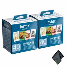 2xFUJIFILM INSTAX MINI Instant Film Variety Value Pack 40 Exposures ,
