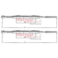 2X Metzger Handbremsseile Passend FüR Bmw 3 Links+Rechts