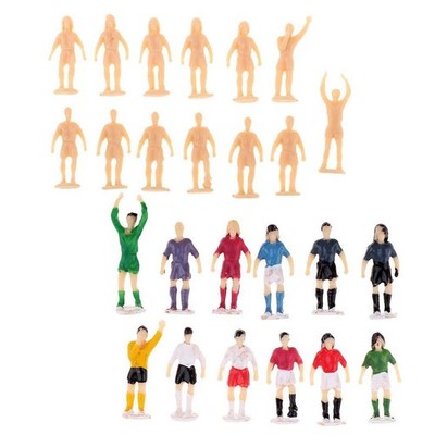 12er Set 1/87 Modellfiguren Sportler Fußballspieler Modellbaumodell