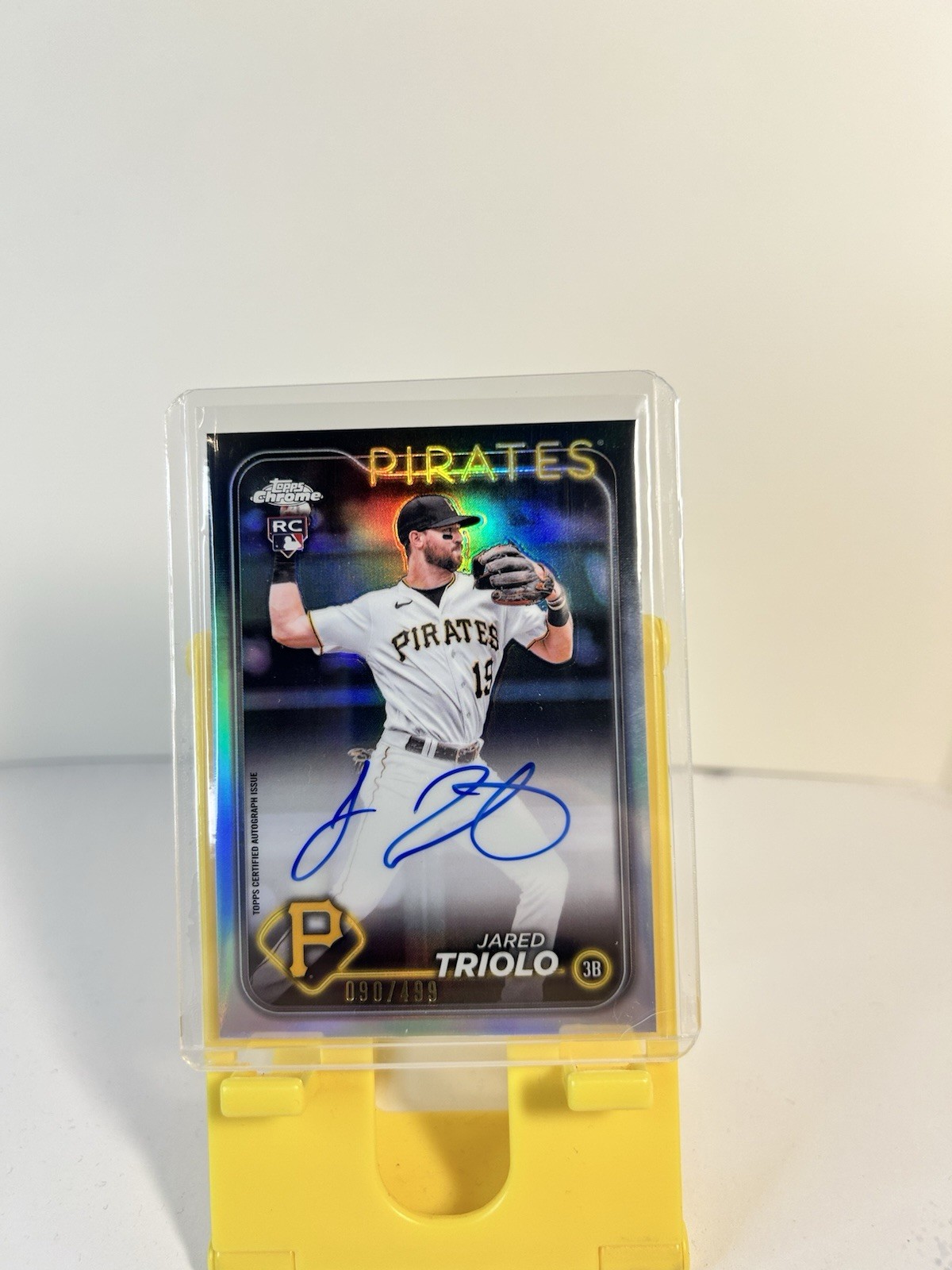 2024 Topps Chrome Rookie Autographs Jared Triolo #RA-JTR Refractor /499 (AU, RC)