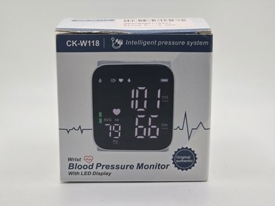 CK-W118 Wrist Blood Pressure Monitor Digital LED BP Heart Rate Tester