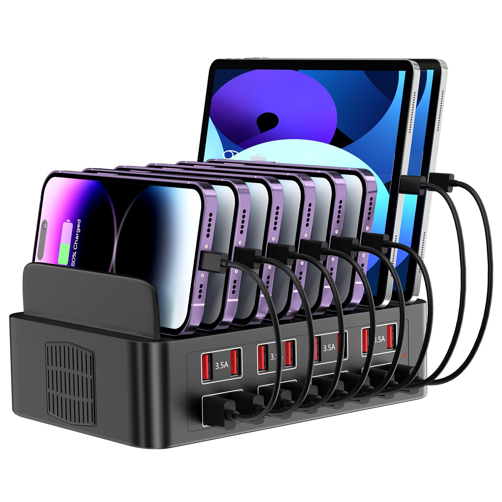 150W Multi-Device USB Charging Station with 16 Fast Ports-image