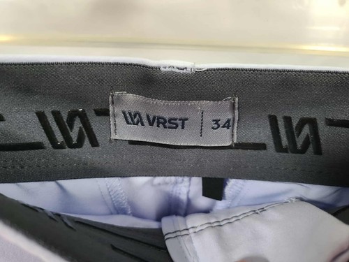 Pantaloncini da golf VRST uomo 34 blu chiaro piatto davanti 7 pollici cuciture interne performance spandex - Foto 3 di 3