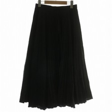 Prada Pleated Skirt Silk Blend Long Logo Print Total Pattern Zip Fly Used 2d29af