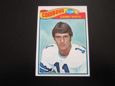 DANNY WHITE 1977 TOPPS ROOKIE FOOTBALL CARD # 284 EXMT+. rookie card picture