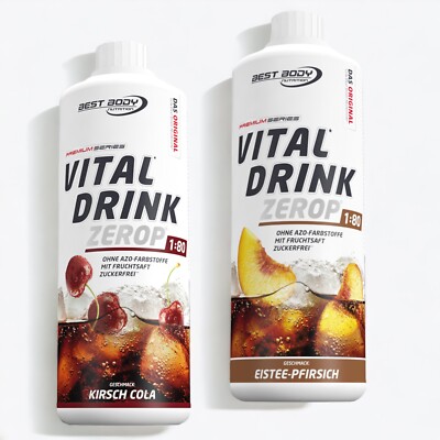 Best Body Low Carb Vital Drink 2 x 1 Ltr Mineraldrink Sirup ZEROP 11,99  /Ltr. 