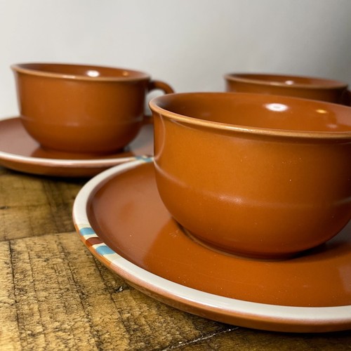 Dansk Mesa Terra Cotta Plates and Cups, Discontinued 1991 - Picture 9 of 10