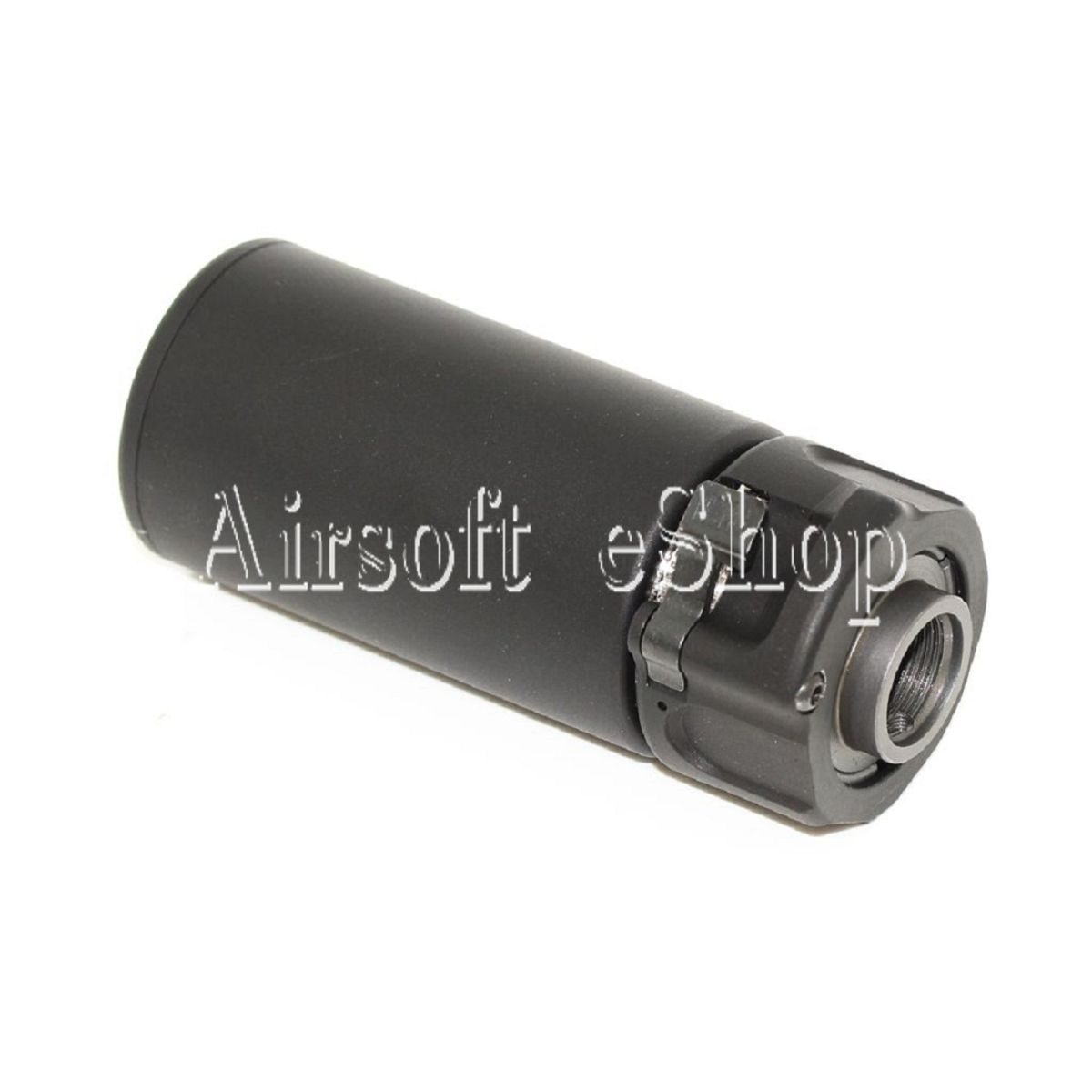 Airsoftmega 5KU QD MINI Airsoft soppressore con 14 mm flashider Nero Airsoftmega 5KU QD MINI Airsoft soppressore con 14 mm flashider Nero