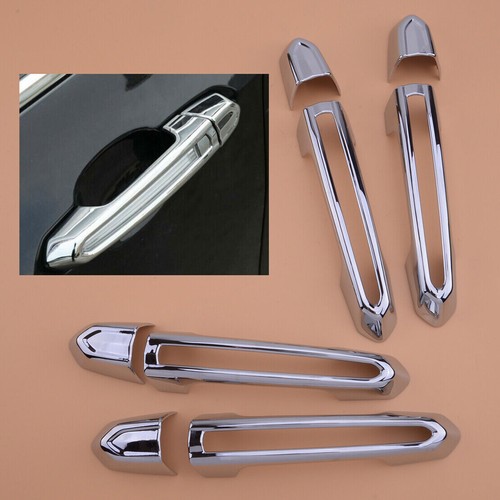 Cubierta Cilindro Puerta Escalade Cubierta De Cilindro Con Bloqueo Para Cadillac Escalade 2015-2019 - Color Plata, Material ABS, Ideal Para Reemplazo Bezels Manija Escalade 2015-2019
