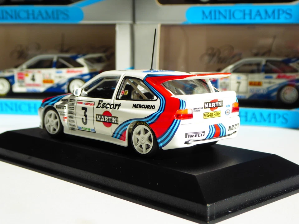 1/43 Minichamps Ford Escort RS Cosworth Martini #3 Winner Mille Miglia 1995 - Immagine 3 di 4