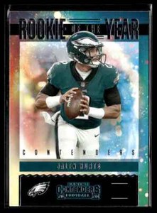 2020 Panini Contenders Rookie of the Year Jalen Hurts Rookie Philadelphia Eagles