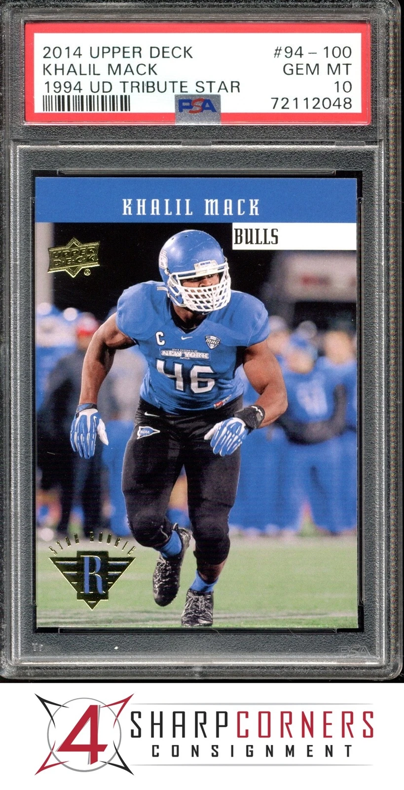 Khalil Mack Upper Deck 1994 UD Tribute Star #94100 Base