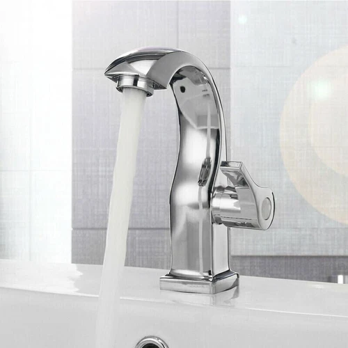 G1/2" Kaltwasser Armatur Waschtischarmatur Wasserhahn Für Badezimmer Waschbecken - Bild 12 von 13
