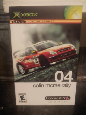 COLIN MCRAE RALLY Original XBOX Game CODEMASTERS Instruction Booklet Manual