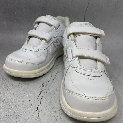 New Balance Walking Shoes Women's Sz 6.5 M (B) White Double Hook Loop WW577VW