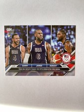 RARE WHITE LOGO! 2024 Topps NOW Olympics Men’s Basketball Gold #26 Team USA
