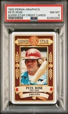 1982 Perma-Graphics Super Star Pete Rose PSA 8