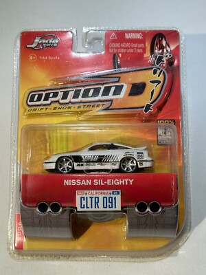 2006 JADA, OPTION D NISSAN SIL-EIGHTY  WHITE. 1:64, WAVE 9