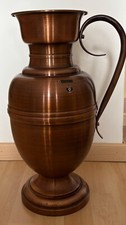 Messing Bodenvase von Mahlmann mit Henkel, sehr sch&ouml;n, 45 cm hoch, gebraucht
