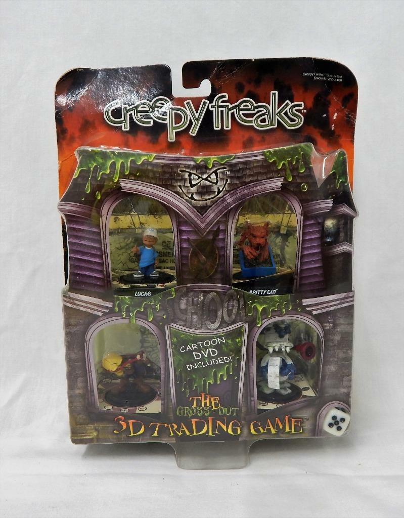 WIZKIDS Creepy Freaks The Gross-Out 3D Trading Game *CARTOON DVD