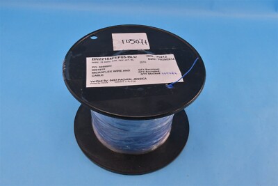 1050' Microflex Wire 22AWG Stranded Teflon FEP Wire Blue Cable BN22154FeP05-BLU