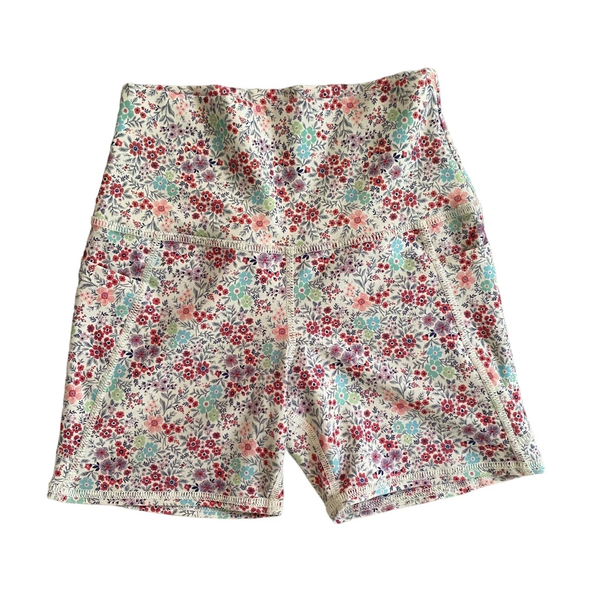 Floral Athletic Evolution and Creation Biker Shorts Size M eBay