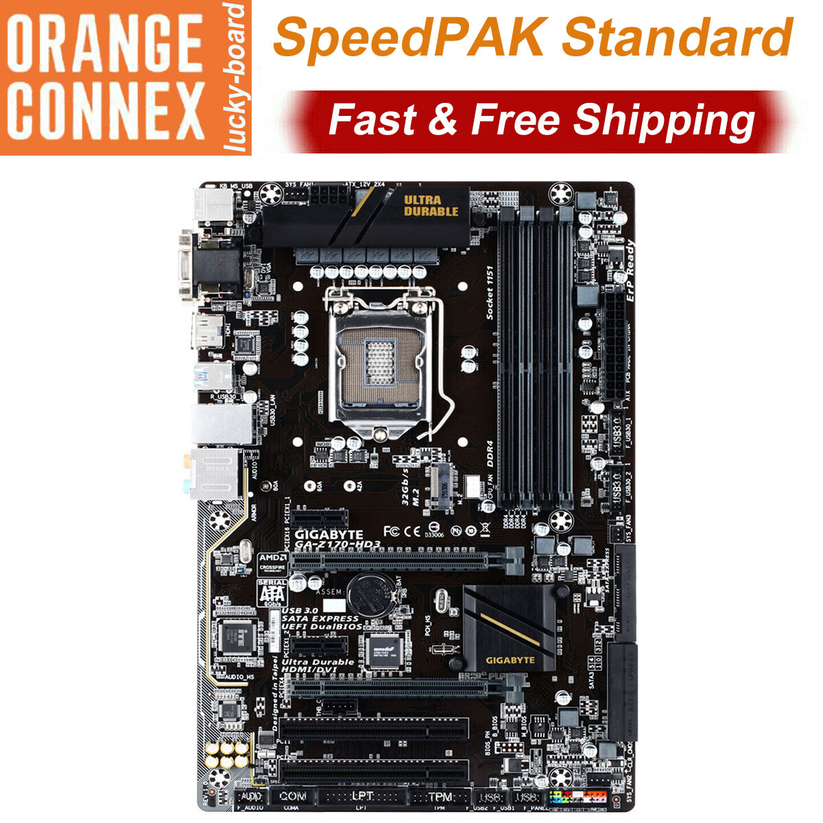 GIGABYTE GA-Z170-HD3 Motherboard DDR3 RAM LGA 1151 Intel Z170