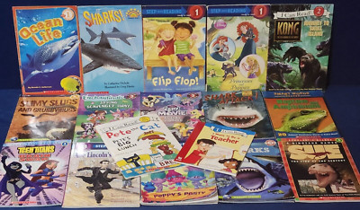 Lot Of 17 Children's Readers Books Pre K- Level 4