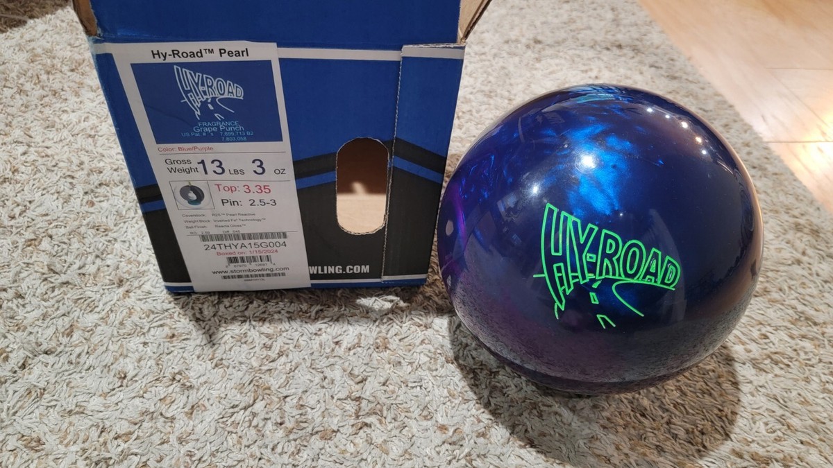 STORM ハイドロパンチ13ポンド Storm Hy-road Pearl Bowling Ball 1st Quality | 13 Pounds | 2.5-3
