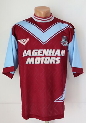 ウェア West Ham United F.C. 1993-1995 PONY 1993/95 WEST HAM UNITED Vintage PONY Football Shirt Jersey