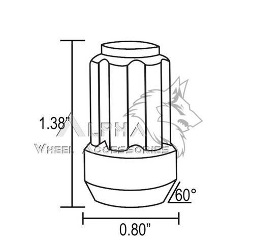 24Pc 7/16-20 Chrome 6 Spline Lug Nuts For Chevy GMC Blazer K10 K5 V1500 + 1 Key - Bild 8 von 8