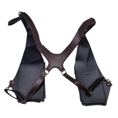 Schultergurttasche Dunkelbraun Harness Tasche Dunkelbraun